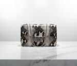 An image of a Black and White Exotic Skin Raisa Bag