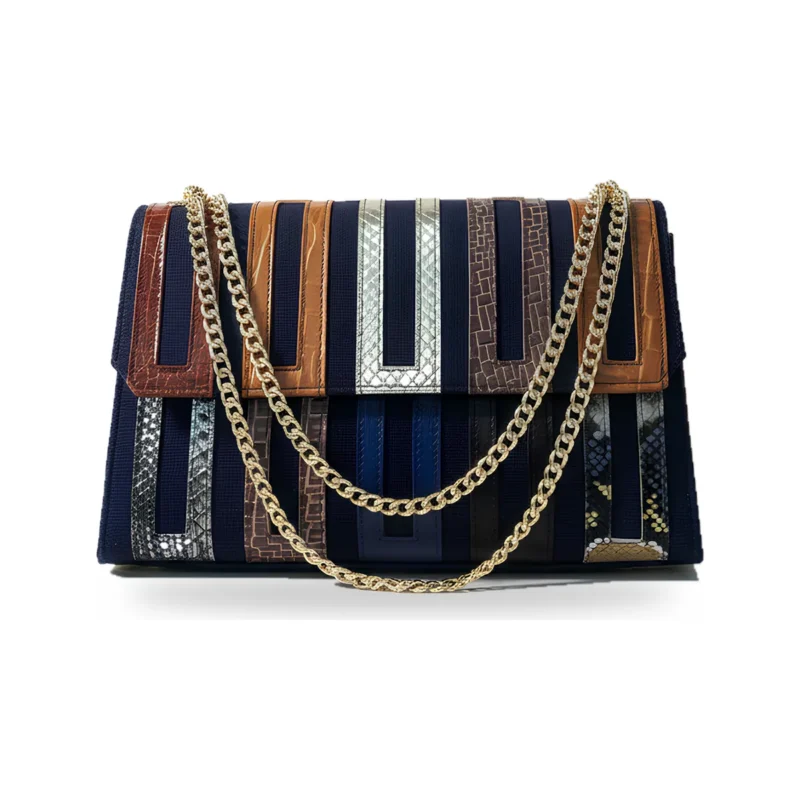Asake Asooke Bag, handcrafted leather bag by Morin.O, Lagos