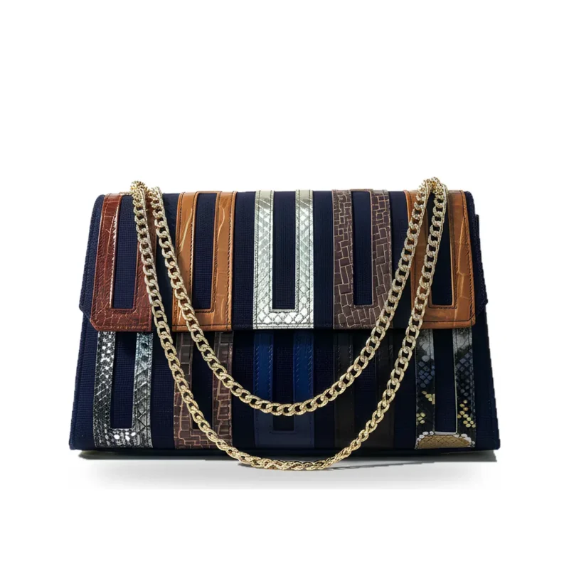 Asake Asooke Bag, handcrafted leather bag by Morin.O, Lagos