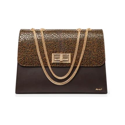 Asake Mode Bag in brown, handcrafted leather bag by Morin.O, Lagos