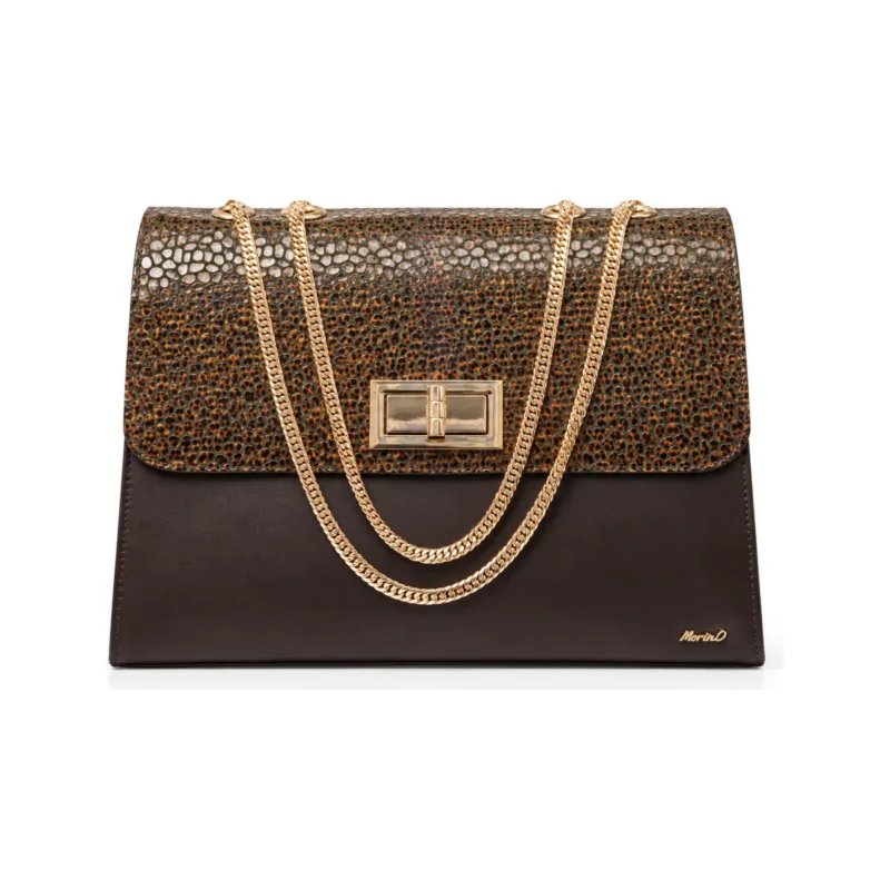 Asake Mode Bag in brown, handcrafted leather bag by Morin.O, Lagos