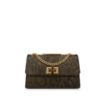 Banwo With Chain Bag Brown, handcrafted leather bag by Morin.O, Lagos