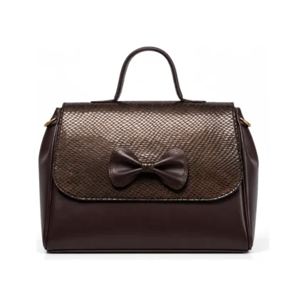 Debbie Bag in brown, handcrafted leather bag by Morin.O, Lagos