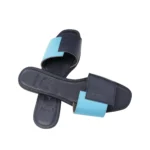Double Band Slippers, handcrafted leather sandals by Morin.O, Lagos