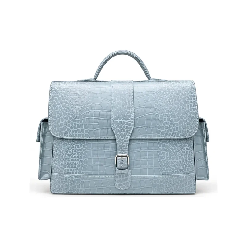 Emperor Briefcase, handcrafted leather bag by Morin.O, Lagos