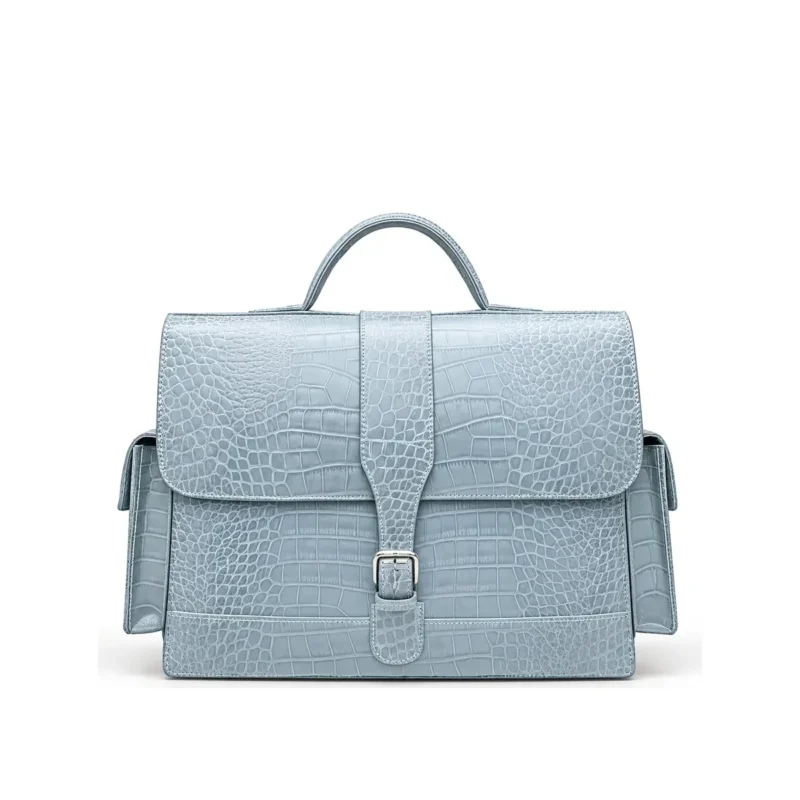Emperor Briefcase, handcrafted leather bag by Morin.O, Lagos