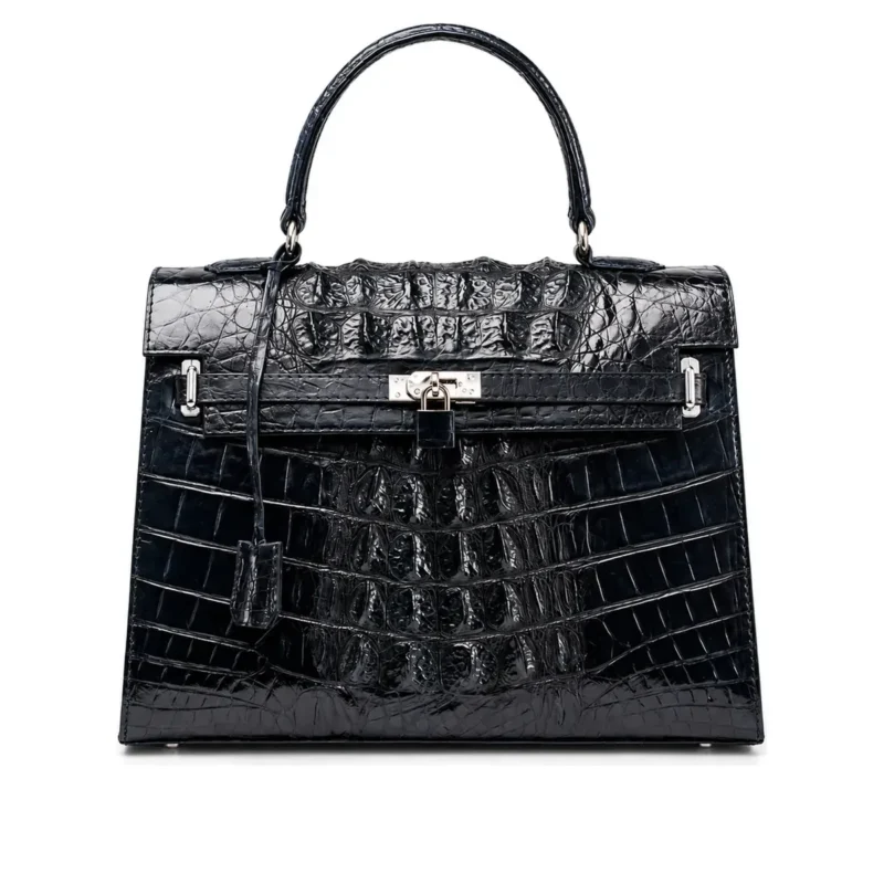 Kigo Exotic Bag In Full in croc, handcrafted leather bag by Morin.O, Lagos