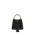 Micro Amanda Bag Black, handcrafted leather bag by Morin.O, Lagos