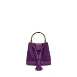 Micro Amanda Bag Purple, handcrafted leather bag by Morin.O, Lagos