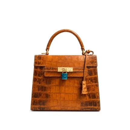 Mini Kigo In Croc Bag, handcrafted leather bag by Morin.O, Lagos