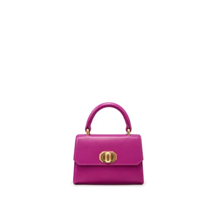 Nano Bag Magenta, handcrafted leather bag by Morin.O, Lagos