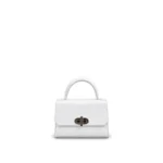 Nano Bag White, handcrafted leather bag by Morin.O, Lagos
