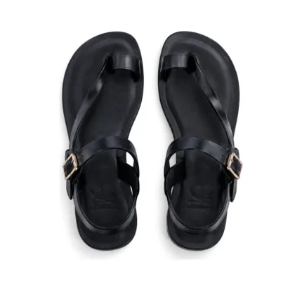 Remi Sandals top view, handcrafted leather footwear by Morin.O, Lagos