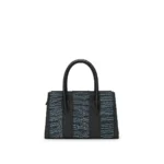 Ruki Bag in blue python, handcrafted leather bag by Morin.O, Lagos