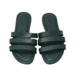 Stripe Slippers, handcrafted leather sandals by Morin.O, Lagos