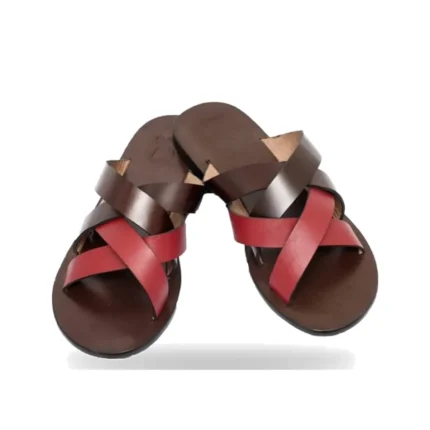 Crisscross Slippers, handcrafted leather sandals by Morin.O, Lagos