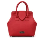 Lisa Bag in red, handcrafted leather bag by Morin.O, Lagos
