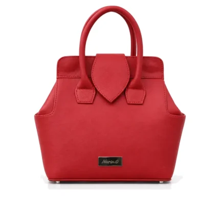 Lisa Bag in red, handcrafted leather bag by Morin.O, Lagos