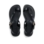 Remi Sandals top view, handcrafted leather footwear by Morin.O, Lagos