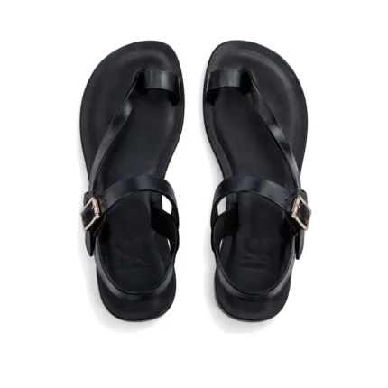 Remi Sandals top view, handcrafted leather footwear by Morin.O, Lagos