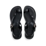 Remi Sandals top view, handcrafted leather footwear by Morin.O, Lagos